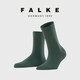 FALKE德國鷹客進(jìn)口 Cotton Touch 女士休閑舒適中筒襪棉襪四季47105 7441- 綠色- 1雙 均碼 35-38