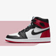NIKE耐克Air Jordan 1 High AJ1黑腳趾紅絲綢 女款休閑板鞋 CD0461-016 40