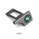 冠臨樂(lè )（GUANLILE）（帶標）后排安全帶叉頭隱藏式汽車(chē)安全插帶插口卡扣 適用于寶馬3系5系7系1系X1X2X3X4X5X6X7 槍色3個(gè)