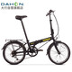 大行（DAHON）折疊自行車20英寸鋁合金輕便6速通勤單車冠特 KBA061黑色
