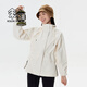KOLON SPORT/可隆防水夾克 女子戶(hù)外運動(dòng)登山防風(fēng)戈爾保暖夾克外套- LKGJ4AT594-CR 米白 M (165/88A)