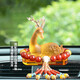 卡麗蒂（KALIDI）汽車(chē)擺件高檔車(chē)內中控臺擺件琉璃鹿車(chē)載香水新車(chē)禮物裝飾品男女士 琉璃福鹿+香水底座+尼泊瑪瑙佛珠