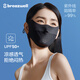 松研（Breazwell）防曬口罩女夏季防紫外線冰絲輕薄透氣戶外騎行遮陽(yáng)全遮臉 黛黑色