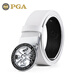 PGA 高爾夫男士皮帶 合金口頭 奢華優(yōu)雅真皮腰帶 使用便捷皮質(zhì)細 PGA 201009-白色