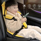 哈曼羅兒童安全背帶坐墊簡(jiǎn)易便攜式0-4-12歲嬰兒寶寶汽車通用車載固定帶 黃黑小熊款
