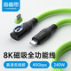 海備思（Hagibis）Type-C全功能磁吸數(shù)據(jù)線USB4兼容雷電4彎頭ctoc充電線PD快充適用iPhone16硬盤(pán)高速傳輸視頻線