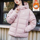 耐克（NIKE）羽絨服女裝 冬季新款戶(hù)外防風(fēng)連帽保暖外套舒適休閑運動(dòng)服  DQ5904-601粉色/含絨量85% M