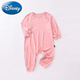 迪士尼（Disney）莫代爾衣服嬰兒連體衣長(cháng)袖寶寶睡衣春秋薄款夏季男寶空調服家居服 粉紅色 80 (建議身高75cm左右)