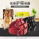 狗狗項圈軟皮舒適不勒脖頸圈寵物泡棉中型犬狗脖套狗圈牽引繩套裝 紅色單項圈 M碼（寬2.0cm*長50cm）