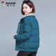 啄木鳥(niǎo)棉服女2023新款冬季常規(guī)保暖女冬季冬羊羔絨品牌棉衣短外套女 藍(lán)色[羊羔毛領(lǐng)/可拆卸] XL (建議115-130斤)