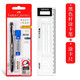 輝柏嘉（Faber-castell） 德國輝柏嘉涂卡筆2b鉛筆考試答題卡專(zhuān)用高考中考填涂筆學(xué)生用自動(dòng) [經(jīng)典款] 黑色桿涂卡筆+涂卡尺