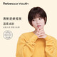 瑞貝卡（Rebecca）假發(fā)女空氣劉海短直發(fā)全真人發(fā)蓬松自然甜美女生時尚頭套 棕黑色 短發(fā) 手織發(fā)縫工藝