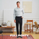 FULL MONTY【莫代爾免燙】男士商務(wù)襯衫彈力長(zhǎng)袖襯衫西服襯衣 淺灰色2943 40