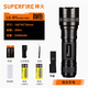 神火（SupFire）L6-XPE/R5強光手電筒T6充電燈LED戶(hù)外遠射王經(jīng)典36W大功率備用燈 L6-R5（8瓦）雙電套裝3500+套