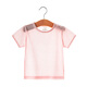 Kordear （考拉蒂爾）嬰童新生兒衣服嬰兒寶寶夏天薄套頭短袖上衣女寶寶夏裝竹纖維T恤男夏 淺粉 66 cm