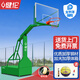 健倫（JEEANLEAN）【送貨上門(mén)】籃球架戶(hù)外標準籃球框架室外家用成人移動(dòng)藍球架子 平箱籃球架（帶輪）