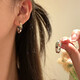 妙奕嘉耳釘耳環(huán)耳飾純銀2025年新款耳圈女士生日禮物女生氣質(zhì)高級感飾品 冷淡風(fēng)高級感耳環(huán)【一對】