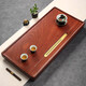 仁唐（RENTANG）整塊實(shí)木花梨木茶盤(pán)天然原木家用客廳茶具托盤(pán)中式簡(jiǎn)約茶臺 花梨木窗格60*30*4.5CM
