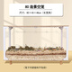加卡倉(cāng)鼠籠子專(zhuān)用亞克力卷毛金絲熊豪華別墅密袋鼠刺猬飼養(yǎng)箱房子全套 80透明造景空籠