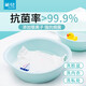 茶花（CHAHUA）塑料洗臉盆 嬰兒面盆寶寶洗手盆家居浴室用品兒童洗屁屁盆 淺藍(lán)色_1只 小號(hào)圓盆