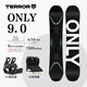 TERROR ONLY小黑板9.0 全能單板滑雪板三件套加寬板快穿套裝八字刻滑板 第9代小黑板+X1固定器+閃電雪鞋 145cm