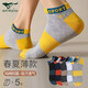 七匹狼襪子男士船襪100%純棉白短襪春夏季運動(dòng)襪抗菌薄款棉襪隱形防臭襪 80499新疆棉抗菌100%純棉禮盒 5雙 均碼 （38-44）
