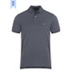 RRL拉夫勞倫Ralph Lauren經(jīng)典小馬標(biāo)刺繡短袖翻領(lǐng)純棉保羅polo衫男夏 槍灰色 M (建議150-170斤穿)