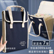 得力a4試卷收納袋風(fēng)琴夾帆布豎插頁風(fēng)琴包學(xué)生大容量文件收納袋手提多層初高中生卷子試卷收納整理神器 豎式-帆布深藍(lán) 7層/可裝300張(帶標(biāo)簽)