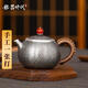 銀器時(shí)代 復(fù)古錘紋茶壺銀壺純銀999泡茶壺純手工一張打銀茶壺單壺銀茶具 中號(hào)190克+證書(shū) 240ml