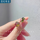 頂妃（DING FEI）石碧璽925銀針耳釘耳飾女森系簡(jiǎn)約小清新迷你版甜美耳釘耳飾 B-475碧璽碎石顏色隨機發(fā) A12-102