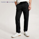 TOMMY HILFIGER【易打理斜紋】秋冬男裝1985微彈潮流多色商務(wù)直筒休閑西褲 黑色BDS 32 （推薦：140-150斤）