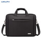 LYALPH 商務(wù)新款14寸電腦包15.6英寸公文包防水牛津布手提男士公務(wù)包單肩斜跨定制包業(yè)務(wù)文件包 黑色15.6寸-升級版