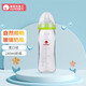 哦優(yōu)機器人 OUROBOT新生兒寬口徑玻璃奶瓶 嬰兒奶瓶 奶瓶（顏色隨機） 240ml 0-12個(gè)月