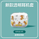美十美分（MSMF）貓和老鼠AirPods4耳機套蘋果第四代Apple藍(lán)牙無線耳機保護透明殼可愛卡通動漫湯姆適用情侶款軟殼 【耳機套4代】杰瑞-透明4代02Y 可帶殼充電