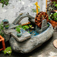 漢韻堂田園庭院流水擺件別墅院子大型魚(yú)池風(fēng)水輪招財造景戶(hù)外景觀(guān)噴泉 S141-1春江晚景庭院流水基礎款