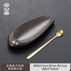 容山堂巨量電子茶則稱(chēng)茶器茶葉稱(chēng)克稱(chēng)小型茶荷茶勺茶撥茶道配件 巨量電子茶則-黑胡桃木紋