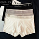 GG VH CK輕奢男士?jì)妊澞心鸂柷锒浇茄澘咕障岛?jiǎn)約寬松運動(dòng)四角短褲子 黑色+白色+灰色 【品牌內褲】禮盒裝 3條 3XL 【160-180斤】