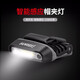 山力士H150釣魚(yú)頭燈充電感應(yīng)燈夾帽燈 led夜釣帽夾燈帽檐燈頭戴式超亮 H150深灰
