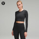 lululemon丨Ebb to Street 女士運動(dòng)長(cháng)袖 T 恤 LW3DZNS 黑色 S /6