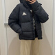 阿迪達(dá)斯 （adidas）簡(jiǎn)約時(shí)尚立領(lǐng) 防風(fēng)保暖 運(yùn)動(dòng)休閑 黑色 冬季短款羽絨服 外套 男女 GV5350 XS
