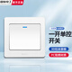 國(guó)際電工86型暗裝家用開關(guān)插座面板墻壁空調(diào)多孔白色一開多控五孔插座開關(guān) 一開單控