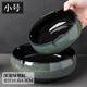 TaTanice煙灰缸 家用客廳陶瓷煙灰缸創(chuàng)意辦公室煙缸擺件 小號(hào)深邃綠