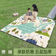 赟婭戶(hù)外野餐墊便攜加厚防潮墊露營(yíng)野炊防水草坪地墊折疊超聲波野餐布 【特厚牛津布款】森林露營(yíng)2*2m