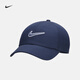 耐克（NIKE）官方時尚勾勾軟頂運(yùn)動帽秋季梭織休閑拼接刺繡舒適FB5369 410深藏青/深藏青 M/L