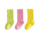 季米塔（Jimita）兒童襪子春秋薄款純棉女童中筒襪彩色多巴胺糖果襪秋季寶寶堆堆襪
