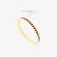 一萬李（YVONLI）上上簽系列手鐲男女轉(zhuǎn)運(yùn)高級(jí)珠寶首飾情人節(jié)禮物送女友 朱砂紅 S