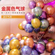 捷懿網(wǎng)紅生日ins派對加厚金屬氣球兒童氣球開業(yè)結(jié)婚婚房婚禮裝飾布置 50個混色【10寸氣球配打氣筒】