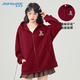 真維斯（JEANSWEST）衛(wèi)衣女秋冬季新款外套女開(kāi)衫連帽情侶男女裝卡通印花潮流上衣服