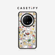 CASETIFY Maltese線條小狗  小狗博物館 適用于HUAWEI華為 Mate 70/60/Pro手機(jī)保護(hù)殼 透明黑框 Huawei Mate 70 Pro