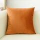 思篇柔軟輕奢抱枕天鵝絨沙發(fā)靠墊客廳歐式床頭靠背靠枕汽車(chē)辦公室腰枕 橘色(荷蘭絨) 抱枕套45*45cm+枕芯